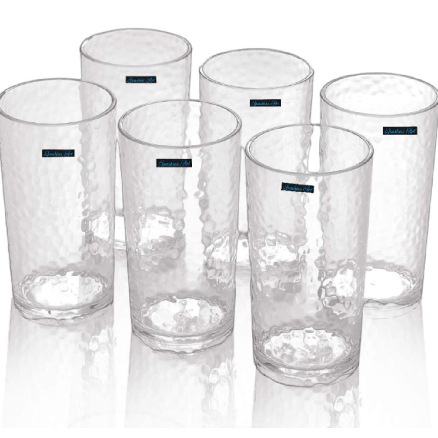 Unique Hammer Patterned Glass for Drinks