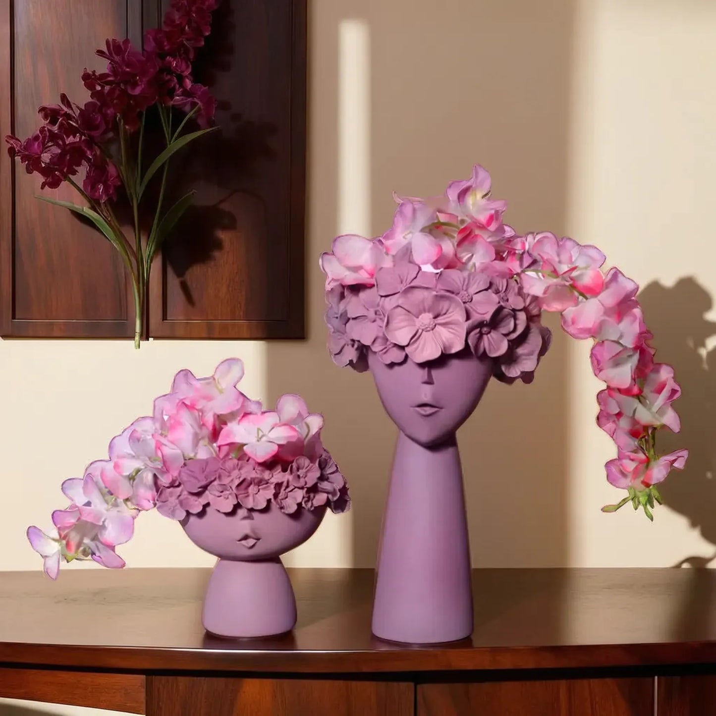 Surreal Faces Table Planters