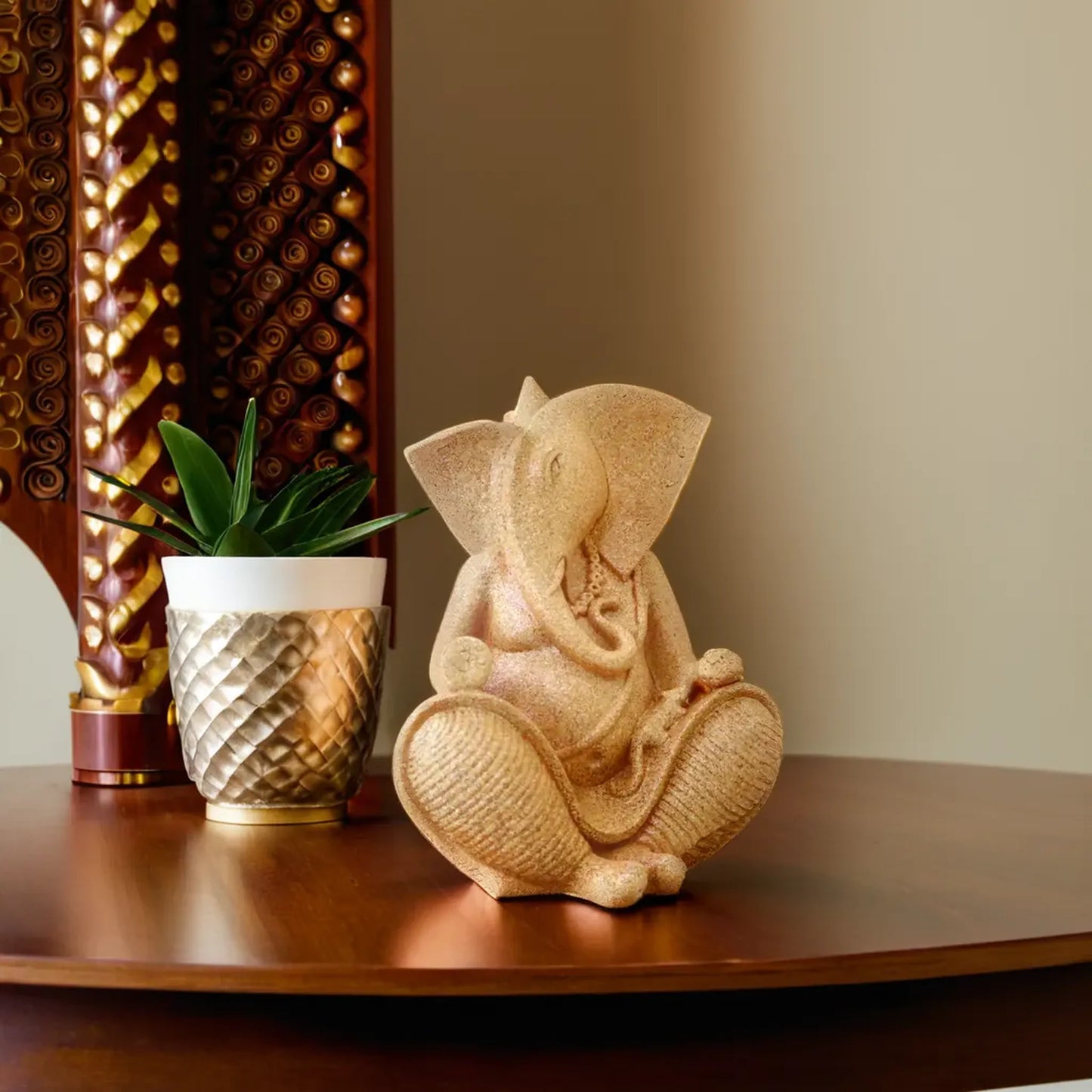 Divine Ganesha Aura Multi-Colored Resin Statue for Home Decor