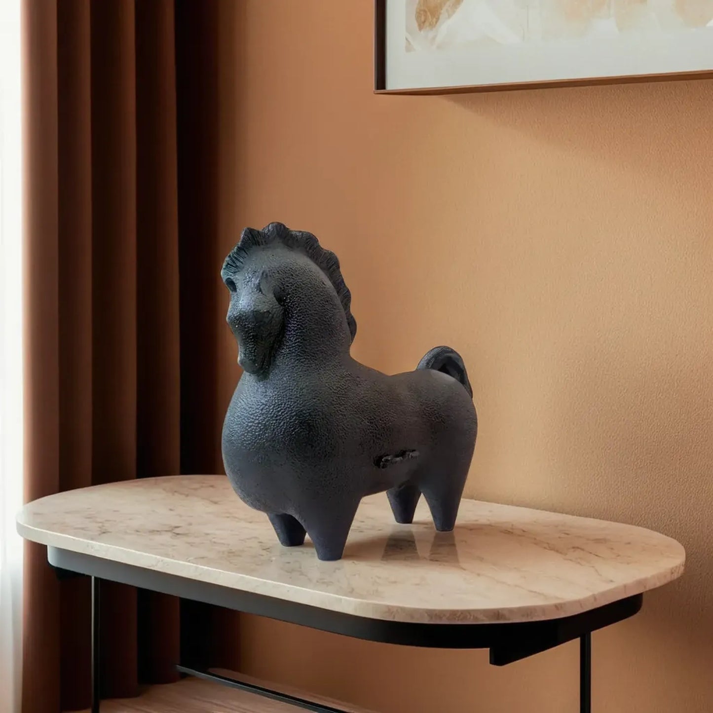 Handcrafted Horse Table Accent