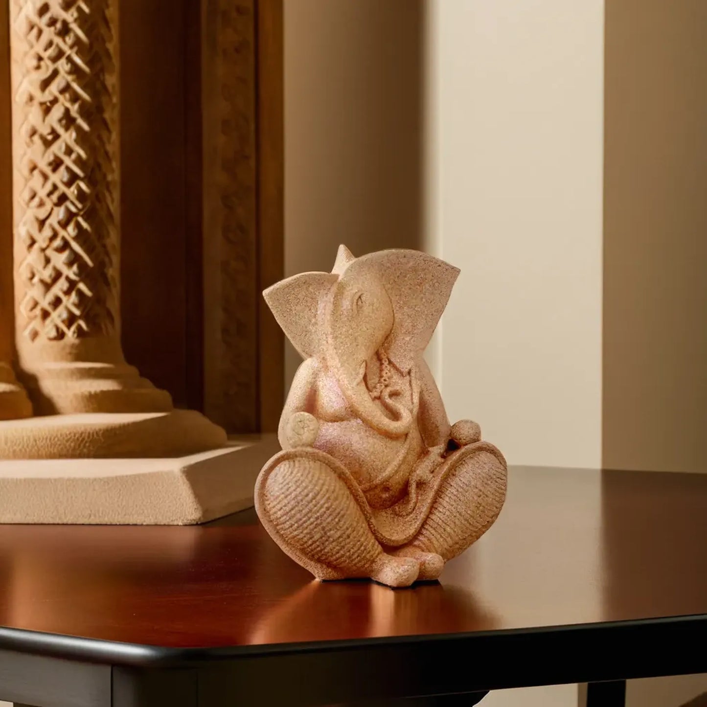 Colorful Ganesha Resin Sculpture for Vibrant Home Decor
