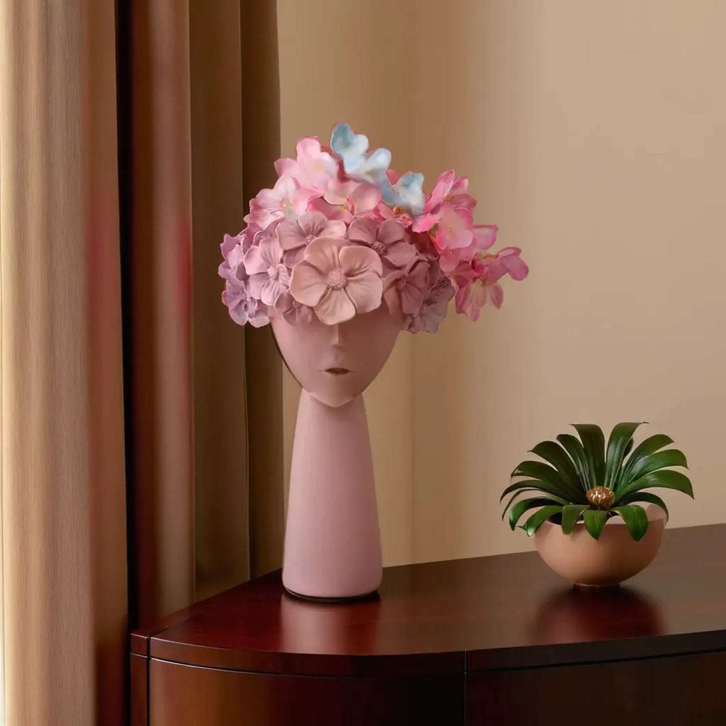 Surreal Faces Table Planters