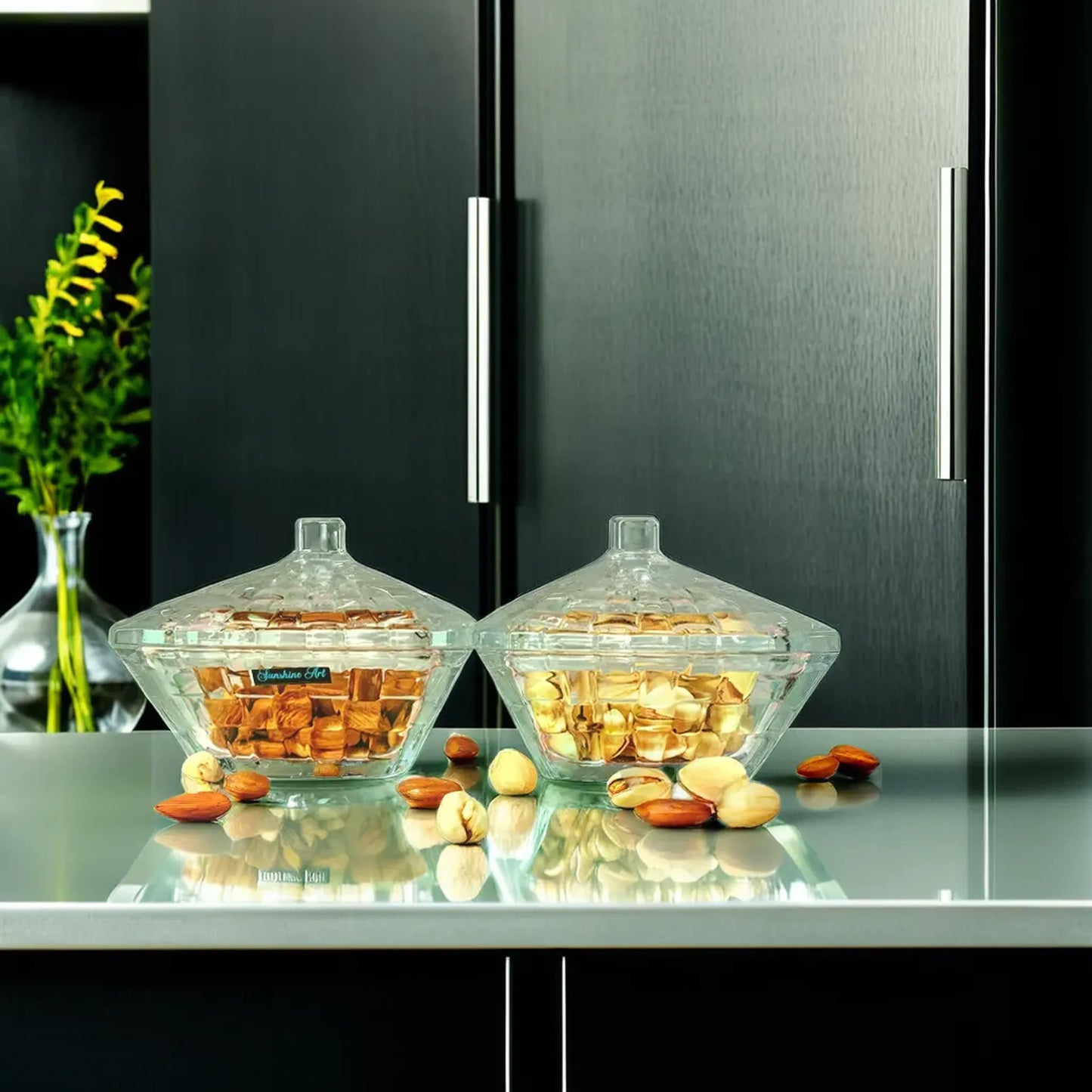 Premium Glass Storage Jar with Secure Cover