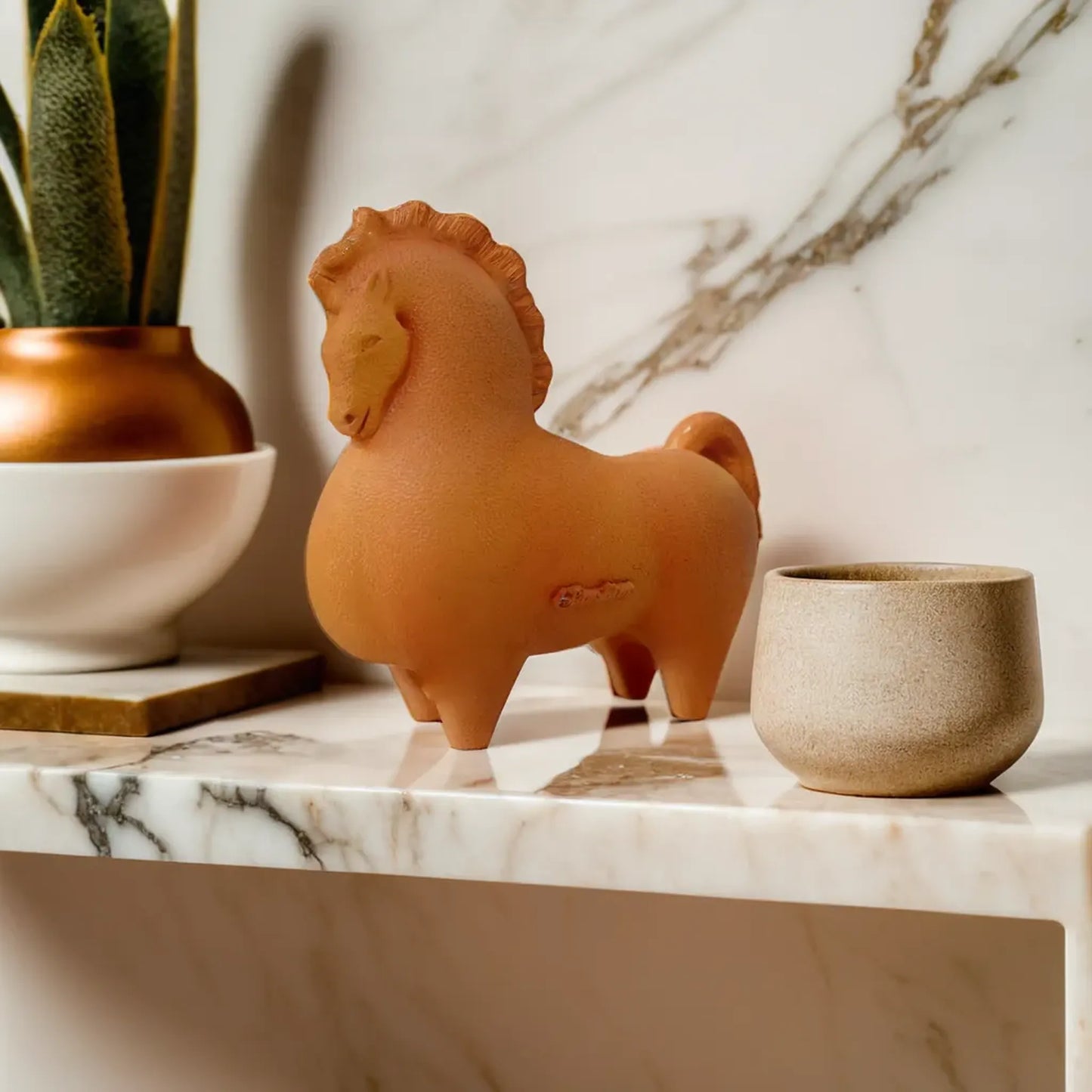 Handcrafted Horse Table Accent