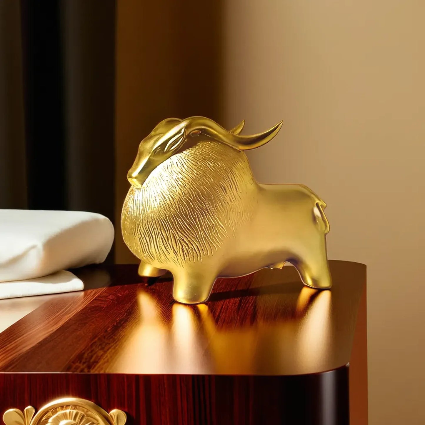 Premium Golden Majesty Yak Accent for Elegant Settings