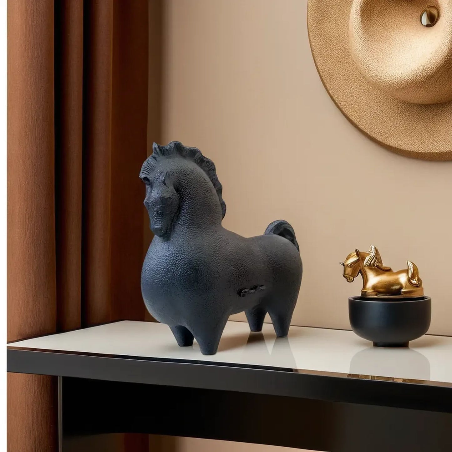 Handcrafted Horse Table Accent