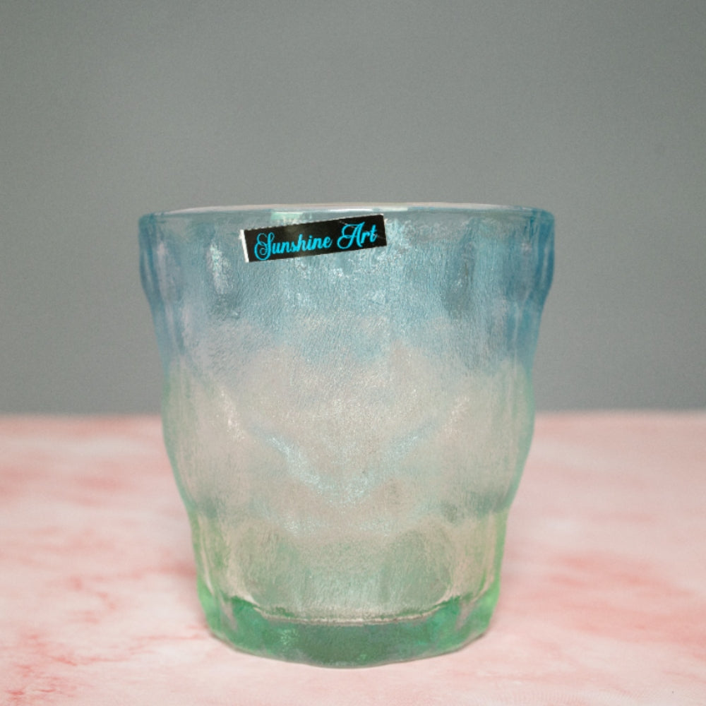 Durable Borosilicate Glass with Unique Glacier Pattern