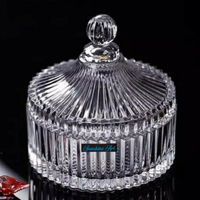 Premium Glass Storage Jar for Candies, Cookies, and Jewelry