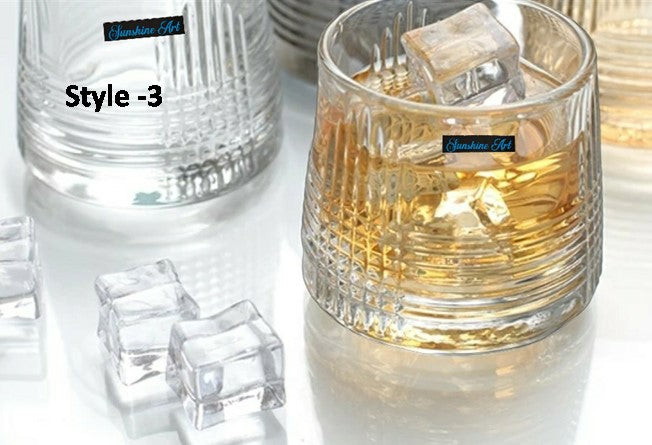 Whiskey Tumbler Set with Rocking Base