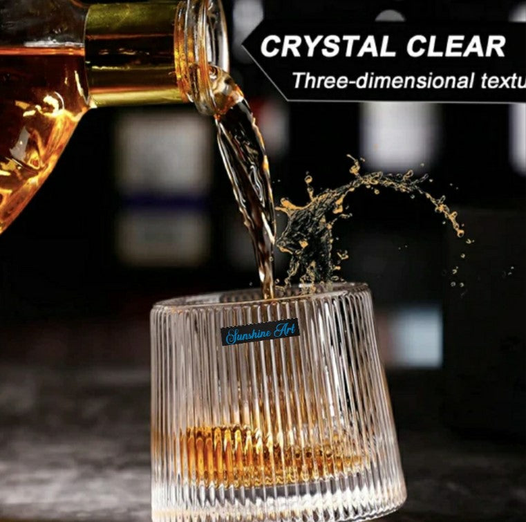 Crystal Bourbon Rock Glasses Set