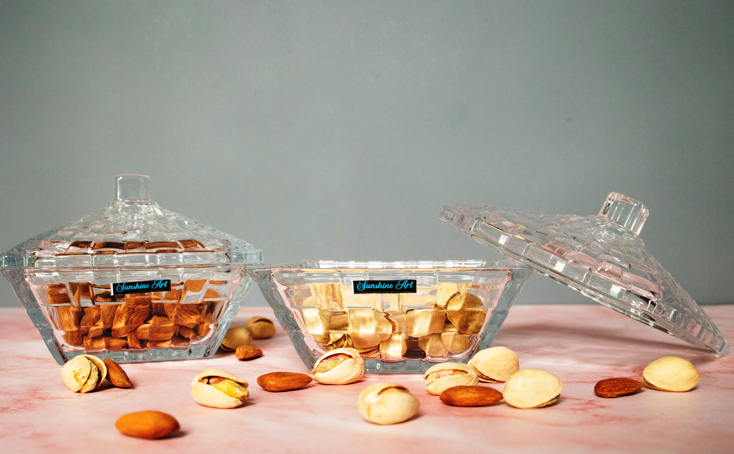 High-Quality Glass Organizer Jar with Protective Cover