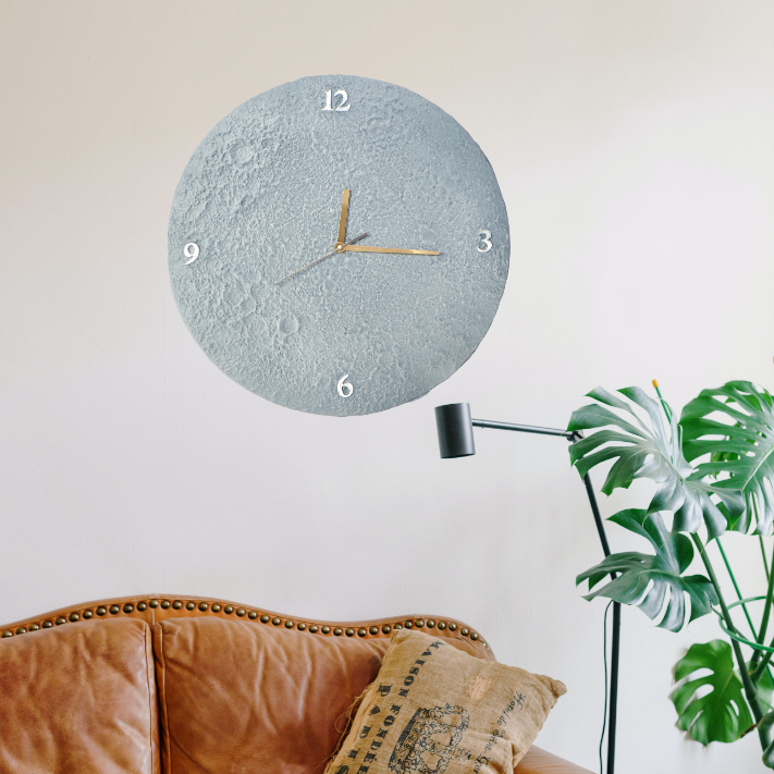 Surreal Lunar Wall Clock