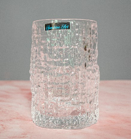 Sophisticated Chisel Pattern Drinking Glasses, Perfect for Home and Events
